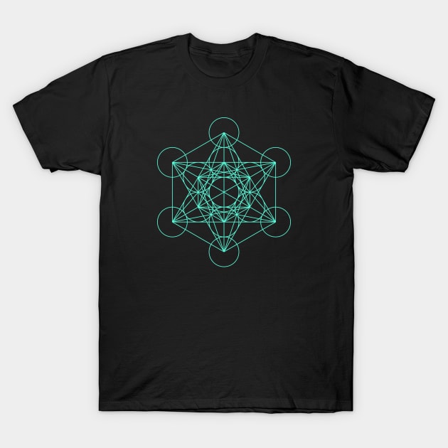 Metatron's Cube Sacred Geometry T-Shirt by LegendaryGalaxy